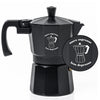 Roma Moka Pot Espresso Maker, Black (180 ml) - More Espresso