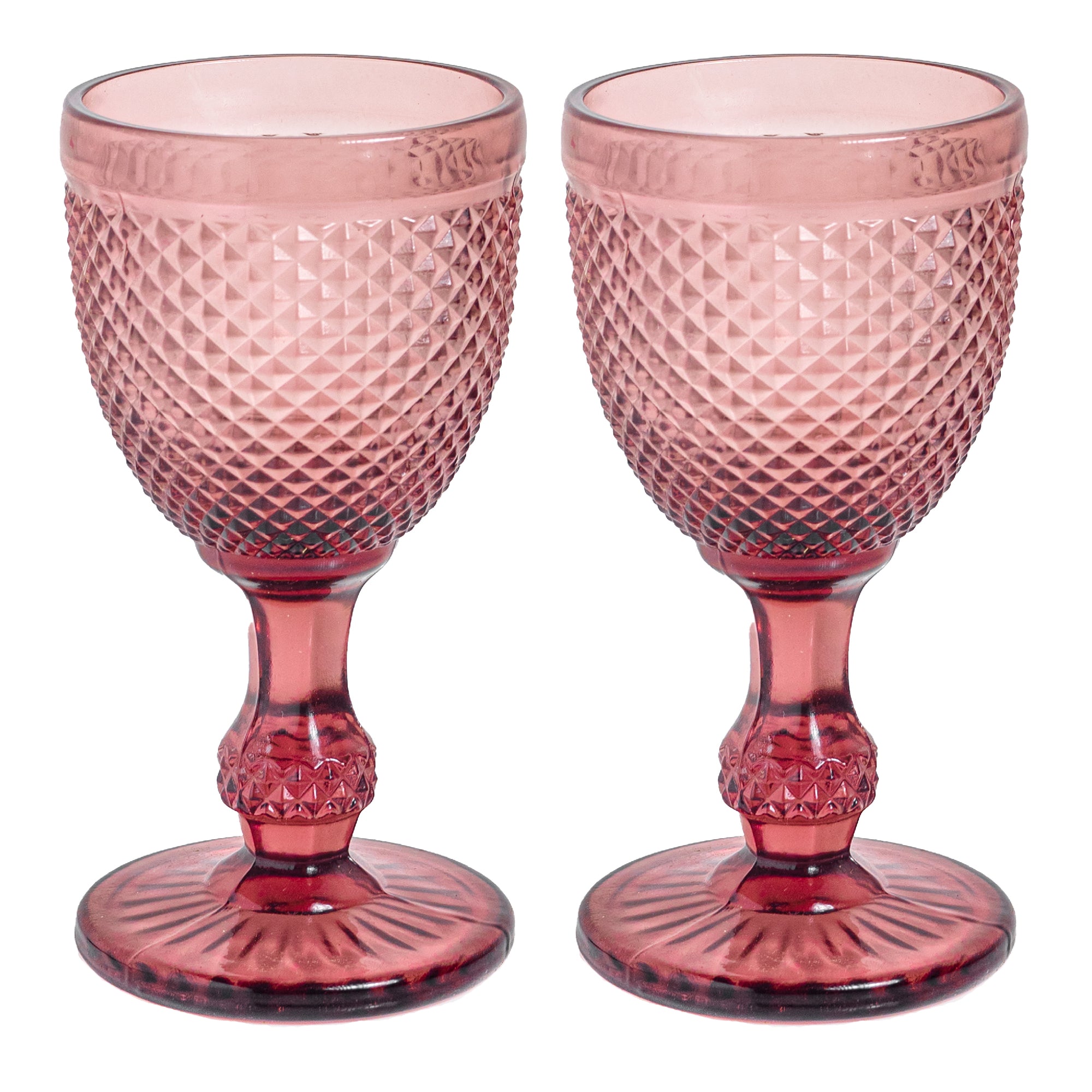 King’s Goblet Wine Glass 270ml - Set of 2, Purple