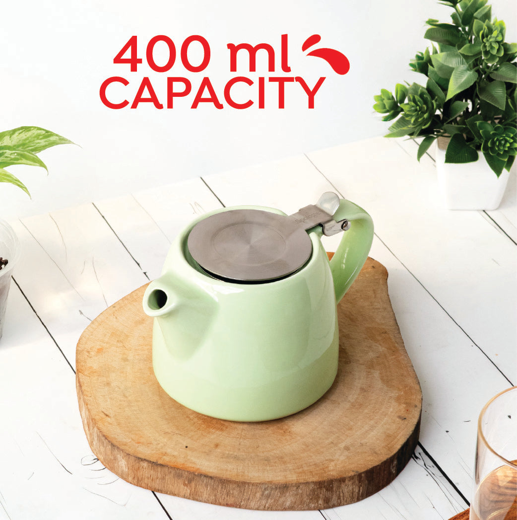 Ceramic Teapot with Infuser Mint Green - 400ml