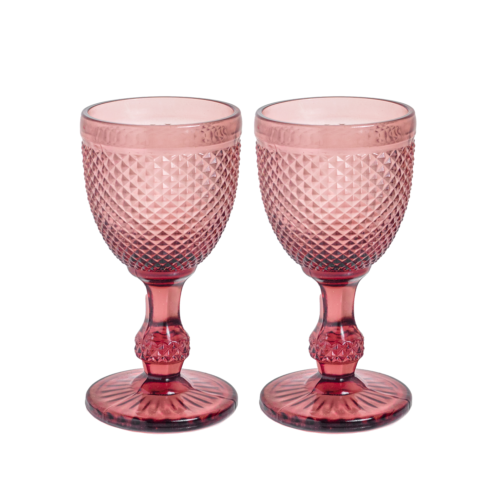 King’s Goblet Wine Glass 270ml - Set of 2, Purple