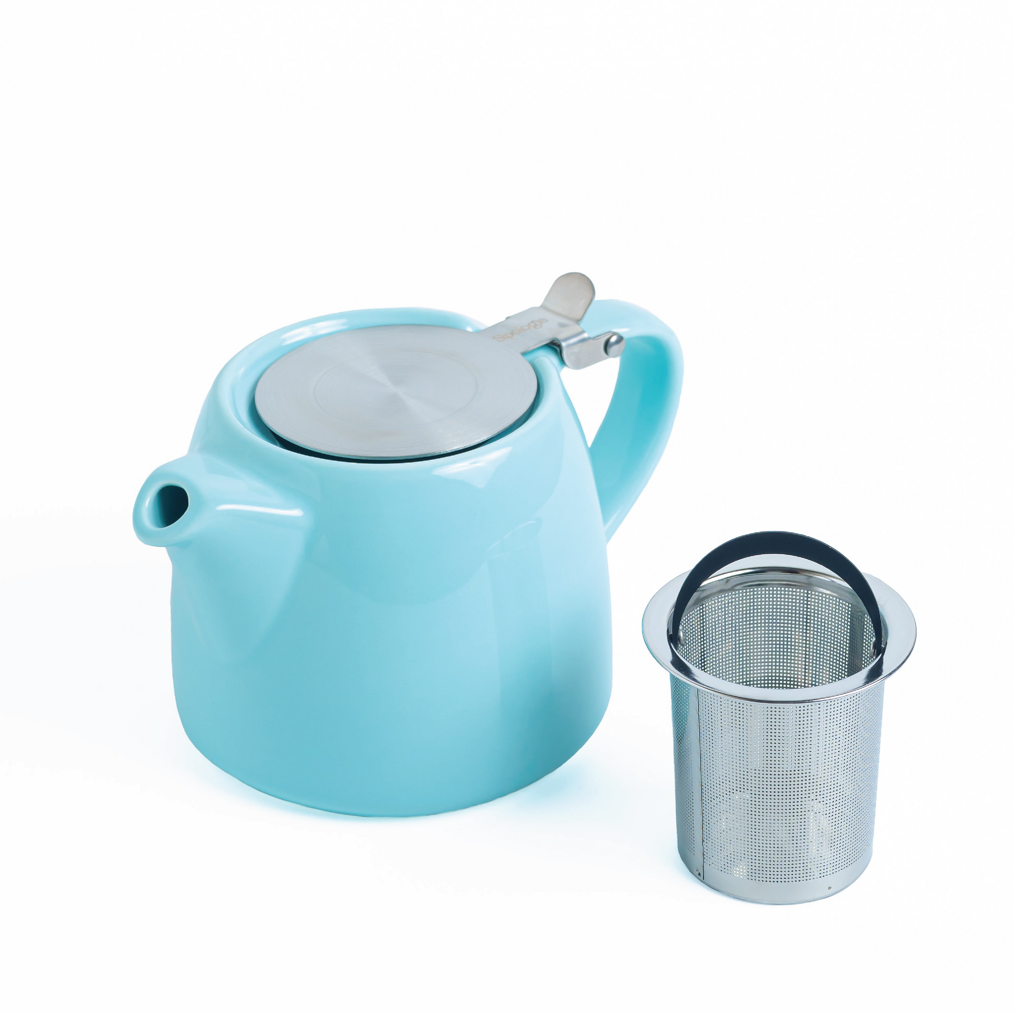 Artisan Ceramic Tea Pot, Lagoon Blue - 400ml