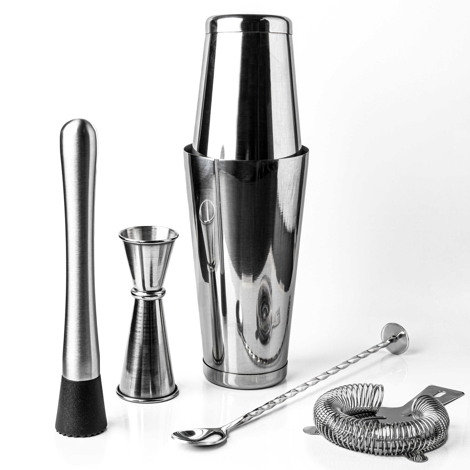 Sipologie stainless steel cocktail shaker set