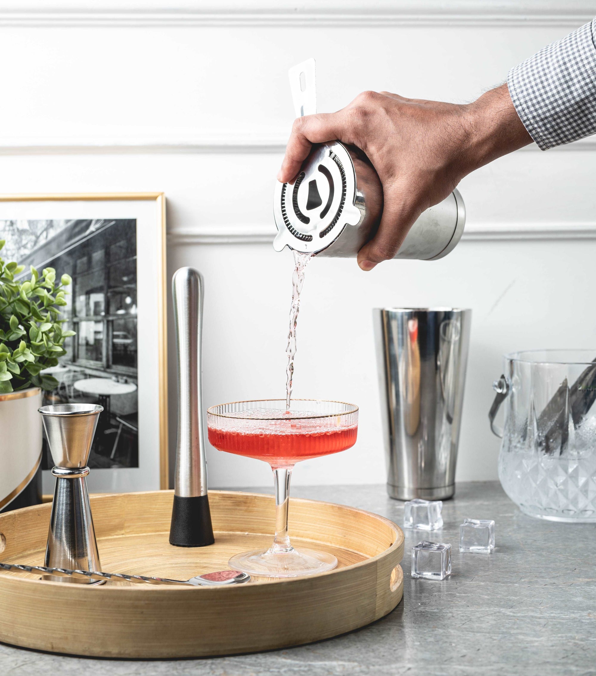 Sipologie stainless steel cocktail shaker set