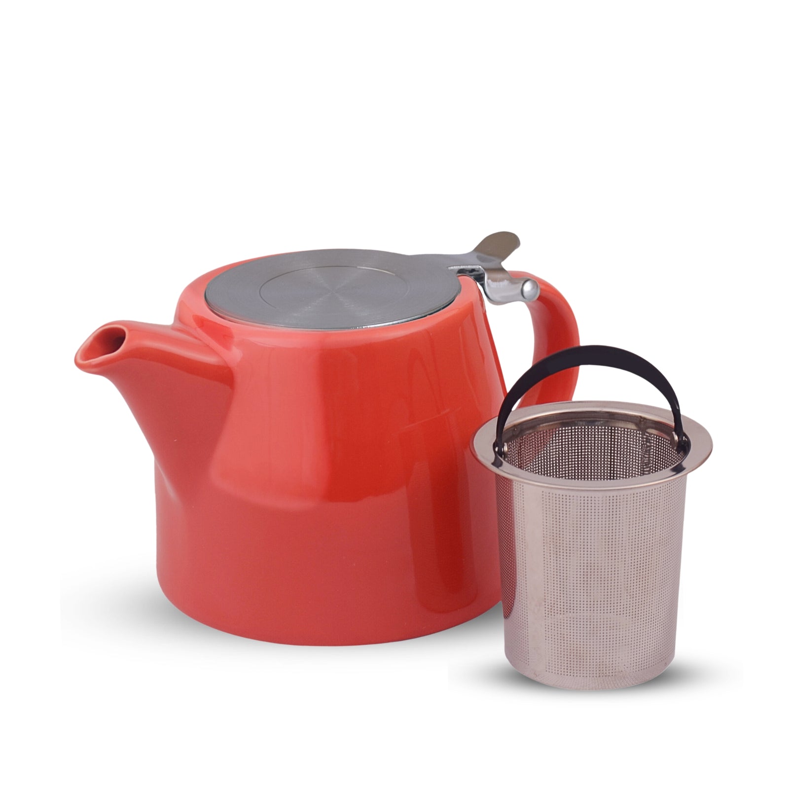 Sipologie red ceramic teapot
