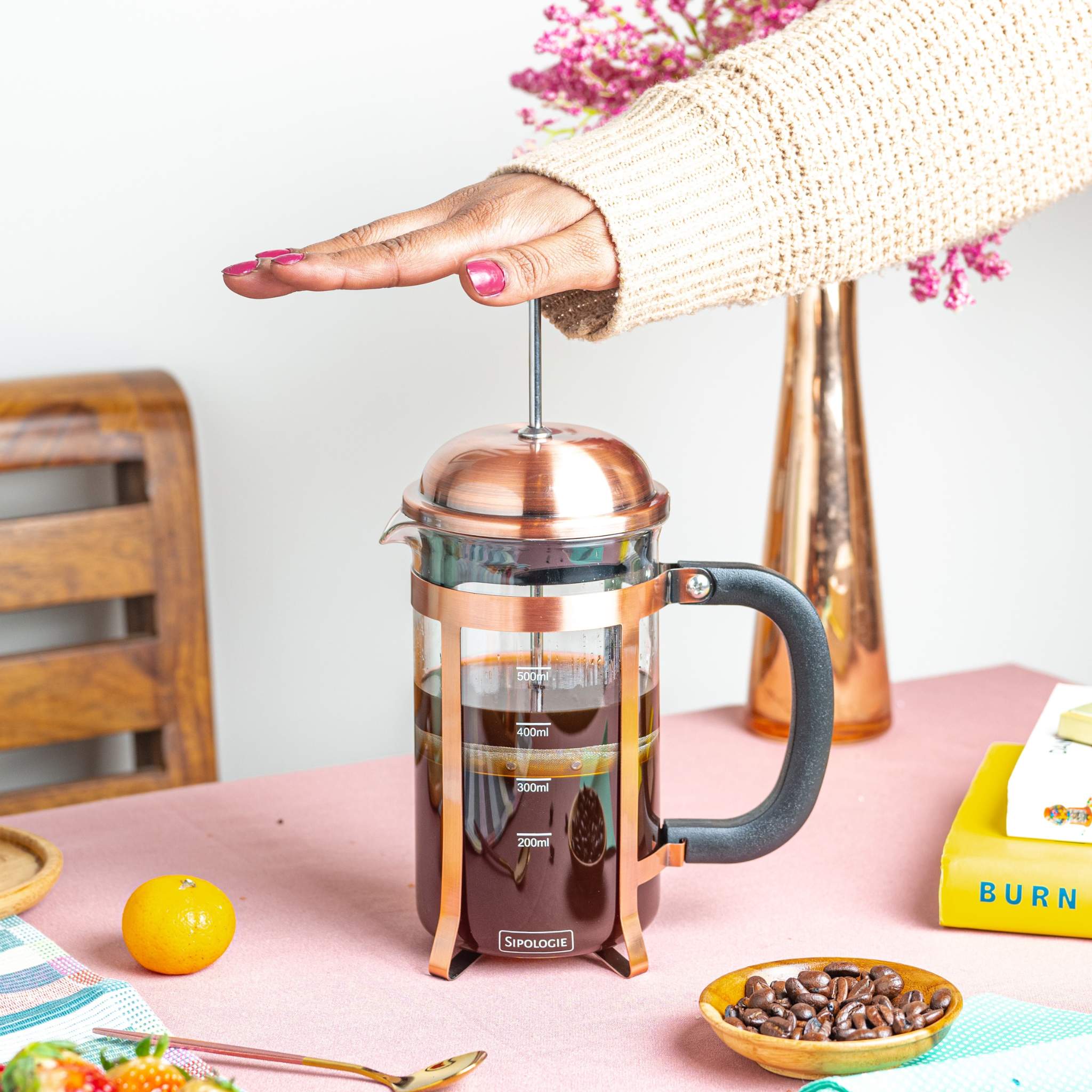 Sipologie copper french press