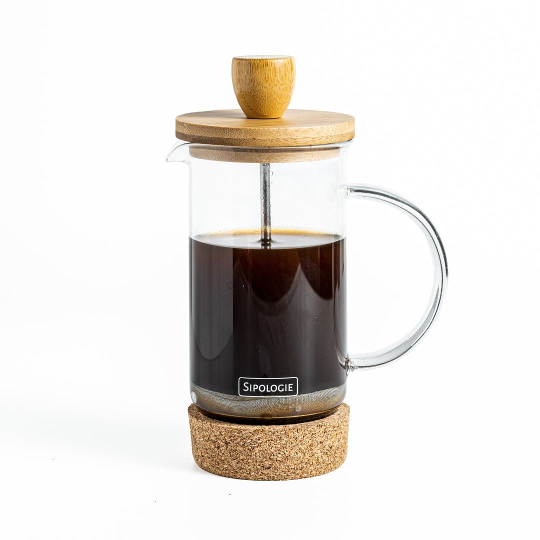 Sipologie bamboo french press coffee maker for home