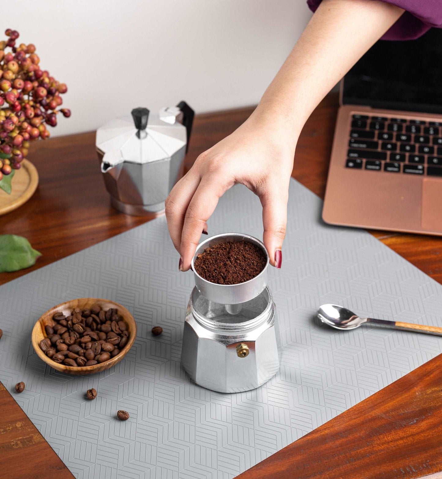 Buy Sipologie Ferro 3 Cup Moka Pot Espresso Maker, Silver Online